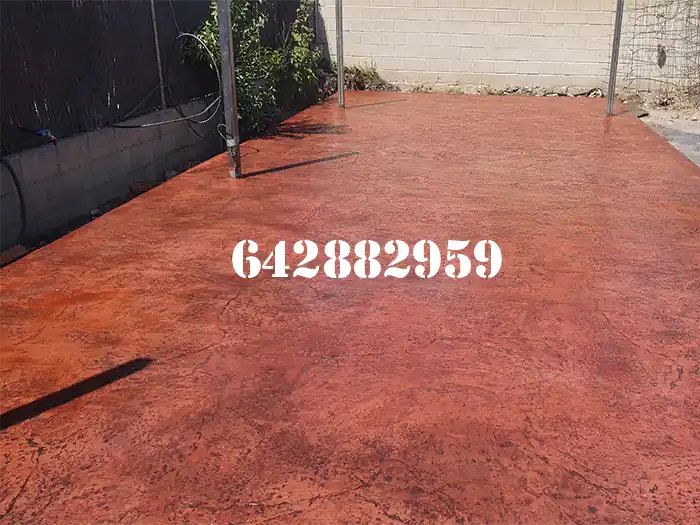 Obra de hormigón impreso en Camariñas