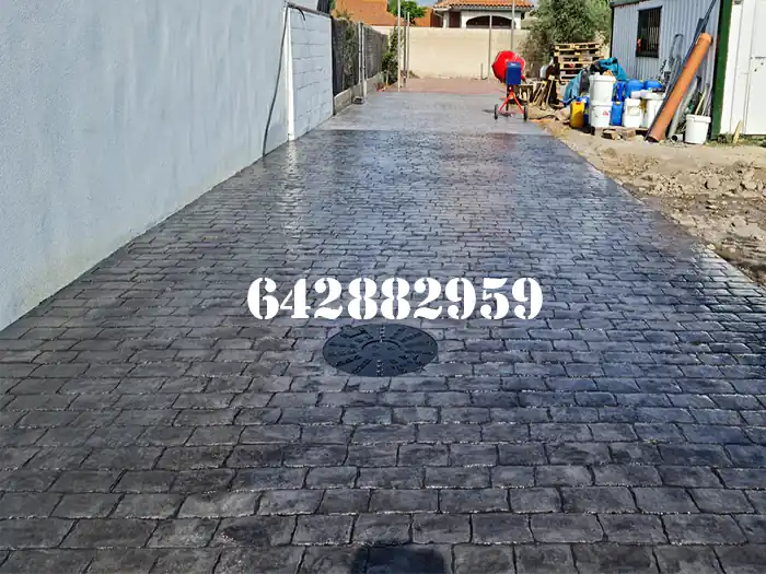 Obra de hormigón impreso en El Pino ( O Pino )