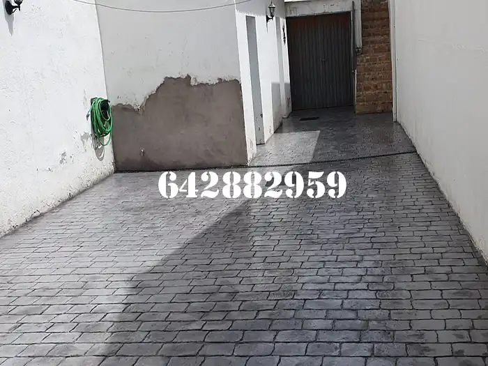 Obra de hormigón impreso en Fene