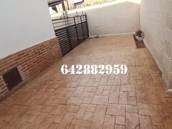 Obra de hormigón impreso en Órdenes ( Ordes )