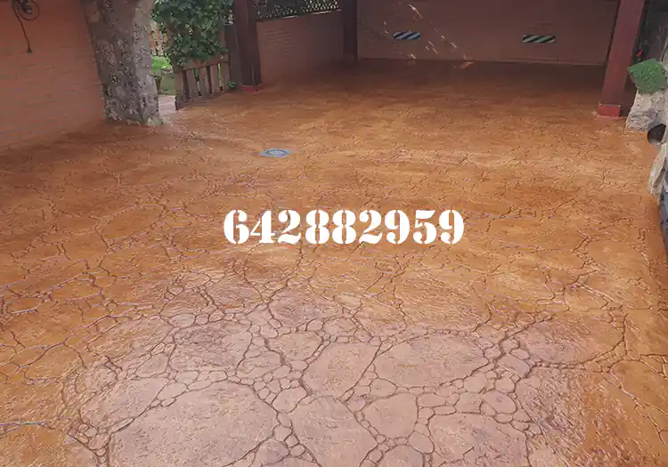 Obra de hormigón impreso en Valdoviño